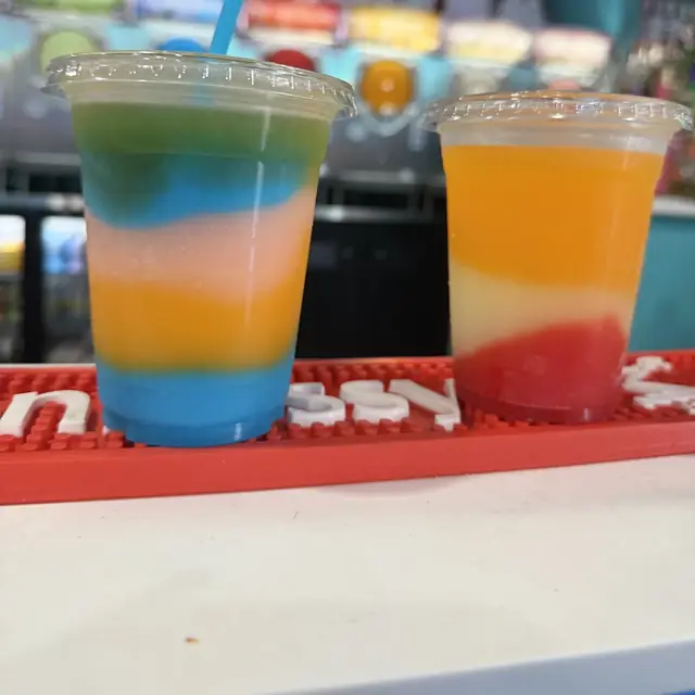 Layered Daiquiris at Krazy Daiquiri Island
