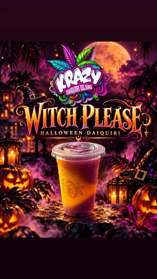Witch Please Halloween daiquiri promo